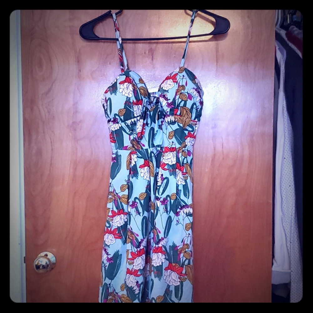 Floral Mini Summer Dress Small